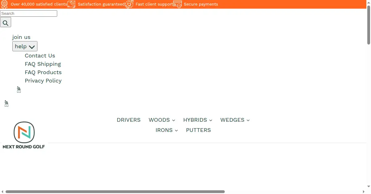 nextroundgolf.com as the Internet Archive first saved it, 2 Jan 2022