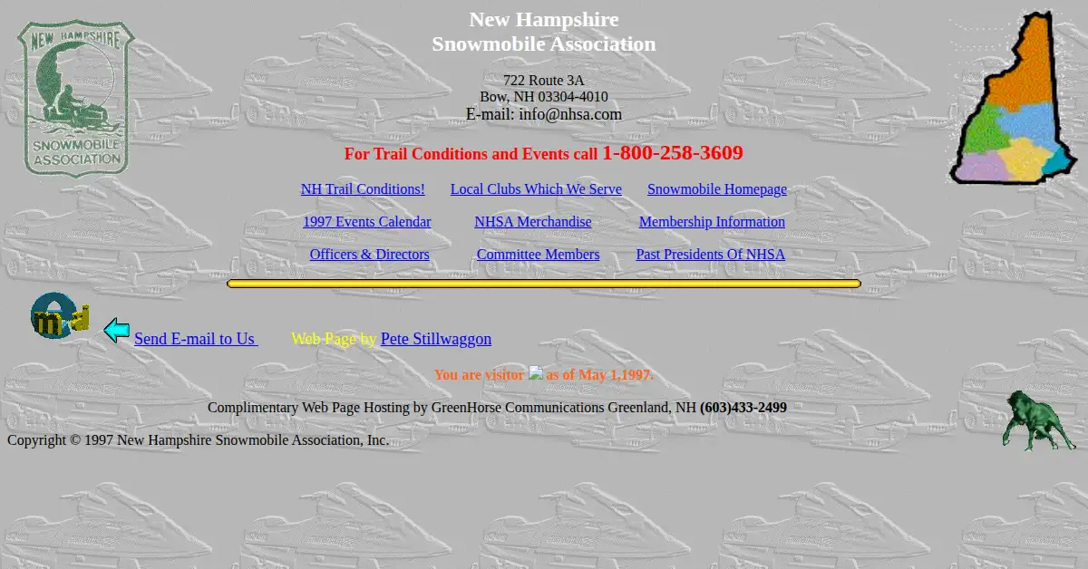 nhsa.com as the Internet Archive first saved it, 20 Jun 1997