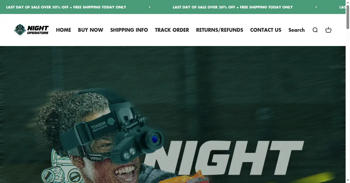 nightoperators.com as the Internet Archive first saved it, 6 Jan 2024