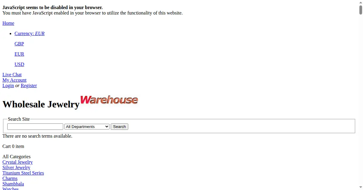 nihaojewelry.com as the Internet Archive first saved it, 9 May 2013