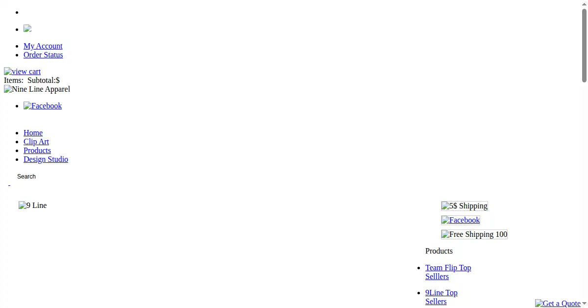 ninelineapparel.com as the Internet Archive first saved it, 1 Mar 2013