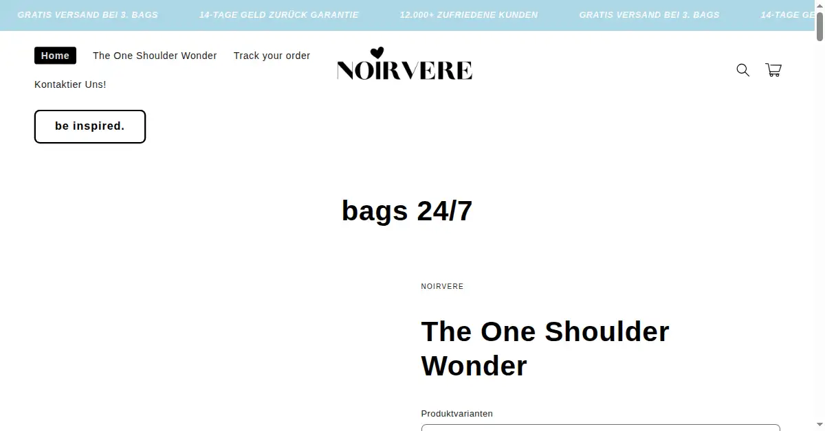 noirvere.com as the Internet Archive first saved it, 26 Mar 2024