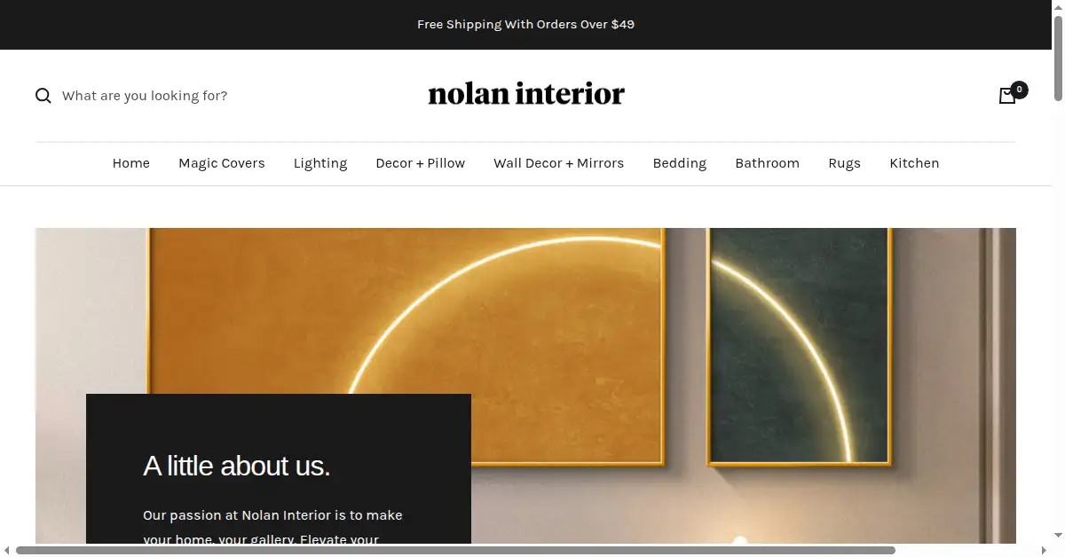 nolaninterior.com as the Internet Archive first saved it, 5 Oct 2022