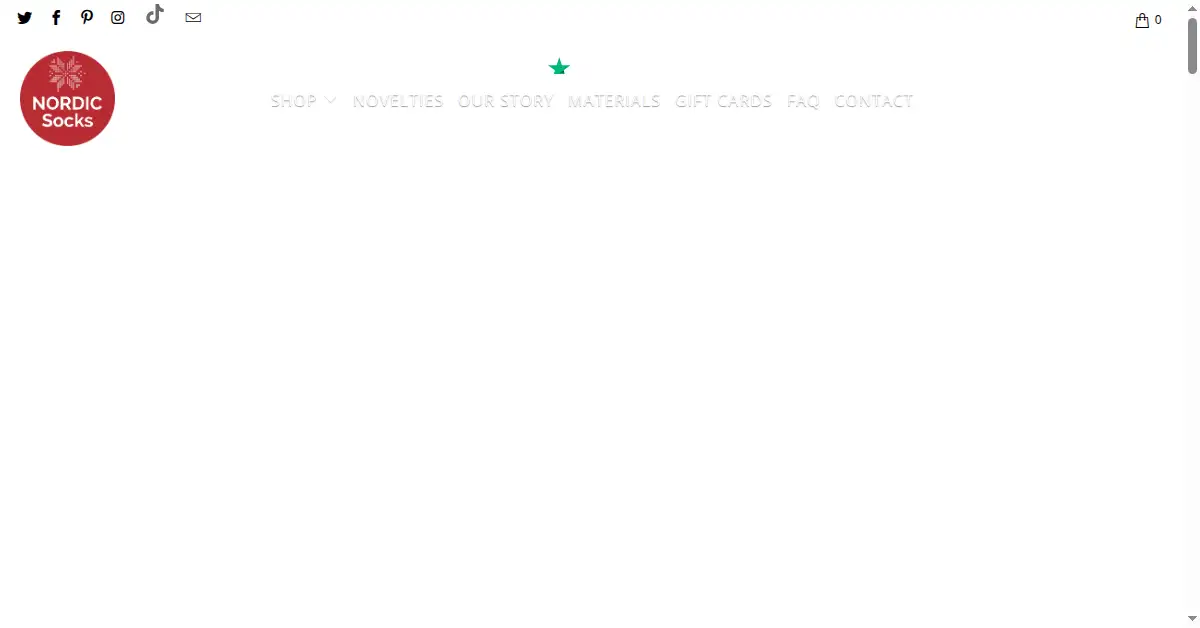 nordicsocks.com as the Internet Archive first saved it, 6 Jun 2023
