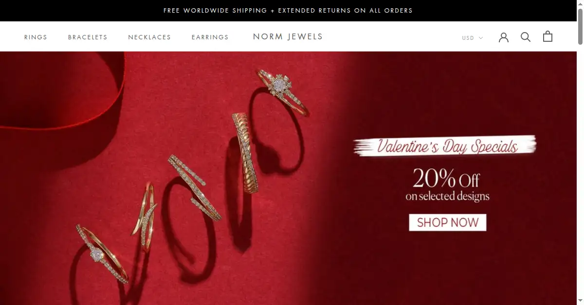 normjewels.com as the Internet Archive first saved it, 29 Jan 2022