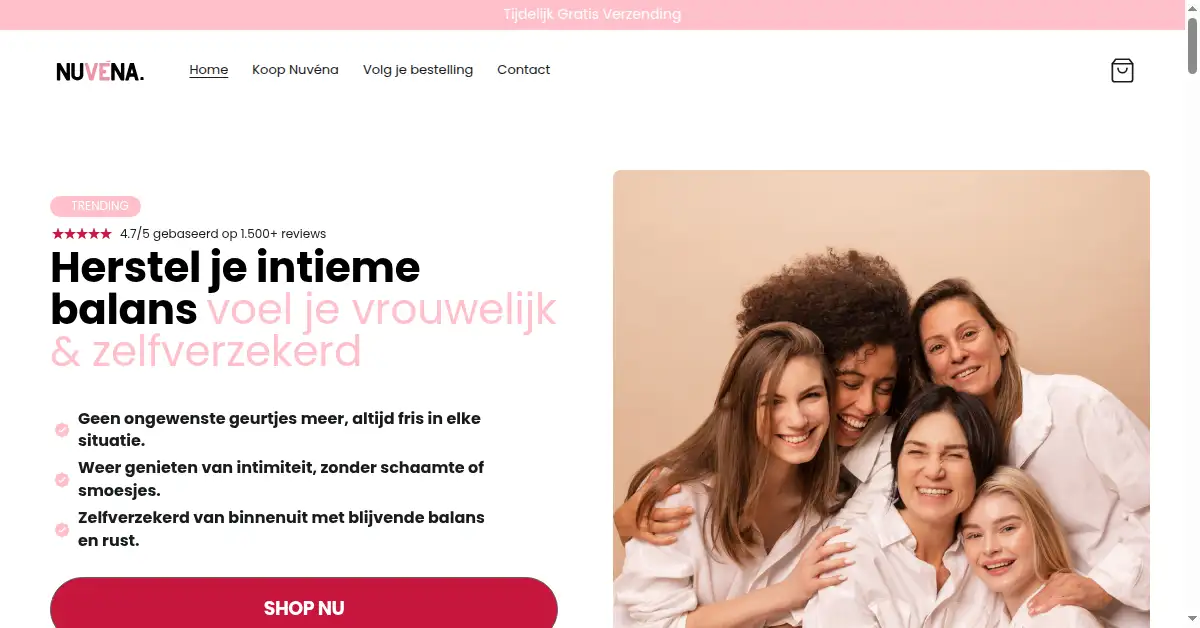 nuvenanaturals.nl as the Internet Archive first saved it, 5 Dec 2025