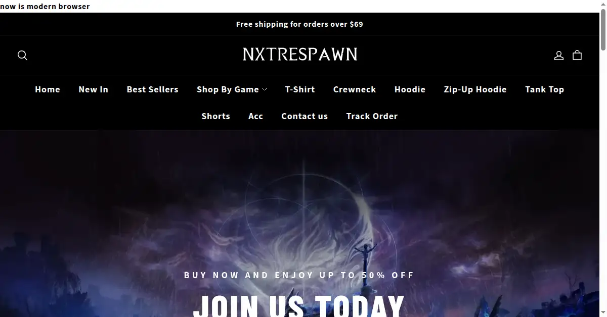 nxtrespawn.com as the Internet Archive first saved it, 20 Jul 2025