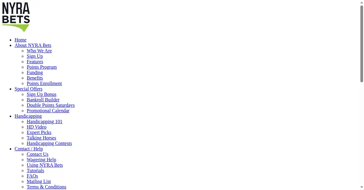 nyrabets.com as the Internet Archive first saved it, 7 Oct 2016