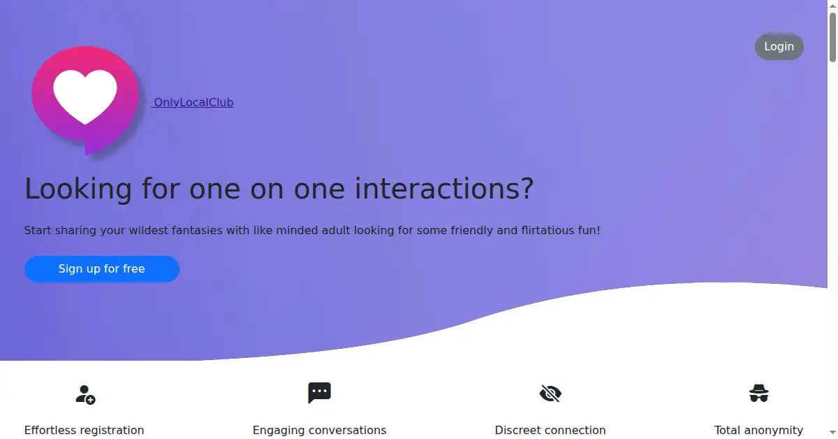 onlylocalclub.com as the Internet Archive first saved it, 10 Aug 2024