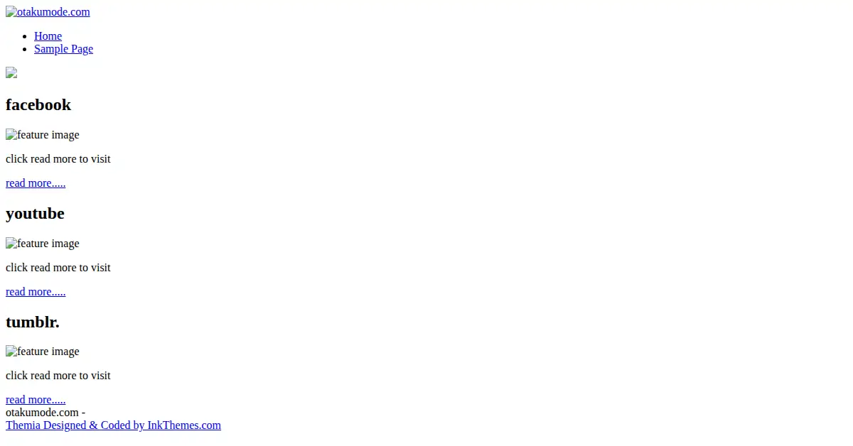 otakumode.com as the Internet Archive first saved it, 24 Mar 2012