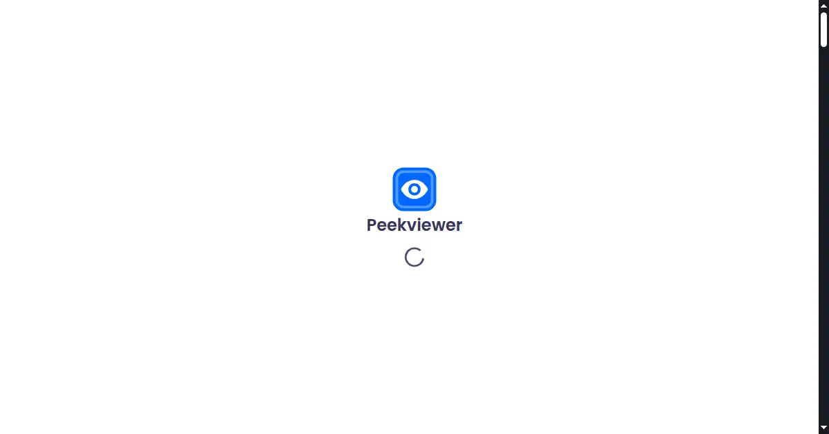 peekviewer.com as the Internet Archive first saved it, 9 Apr 2025