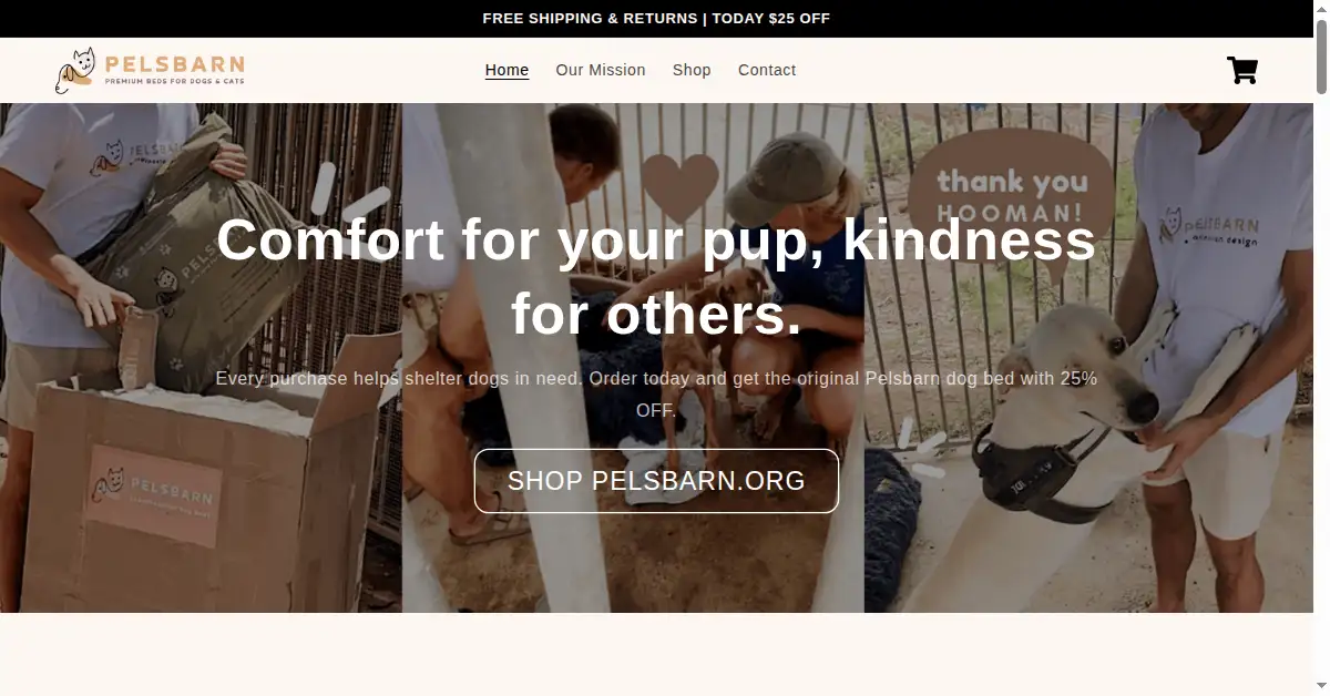 pelsbarn.org as the Internet Archive first saved it, 4 Apr 2023