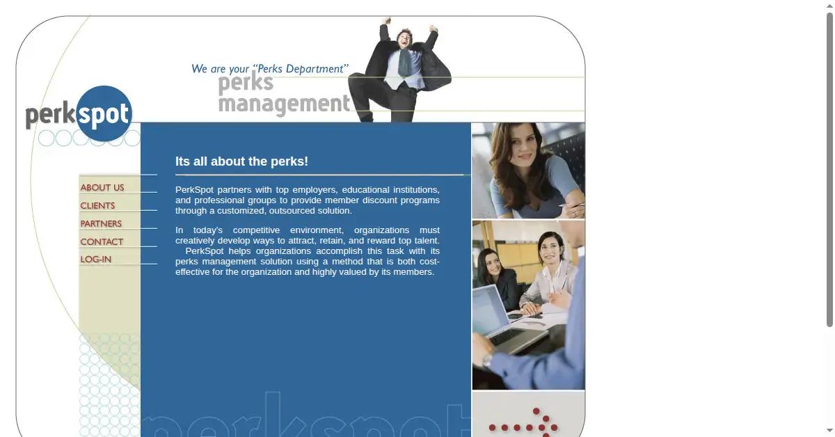 perkspot.com as the Internet Archive first saved it, 24 Aug 2006
