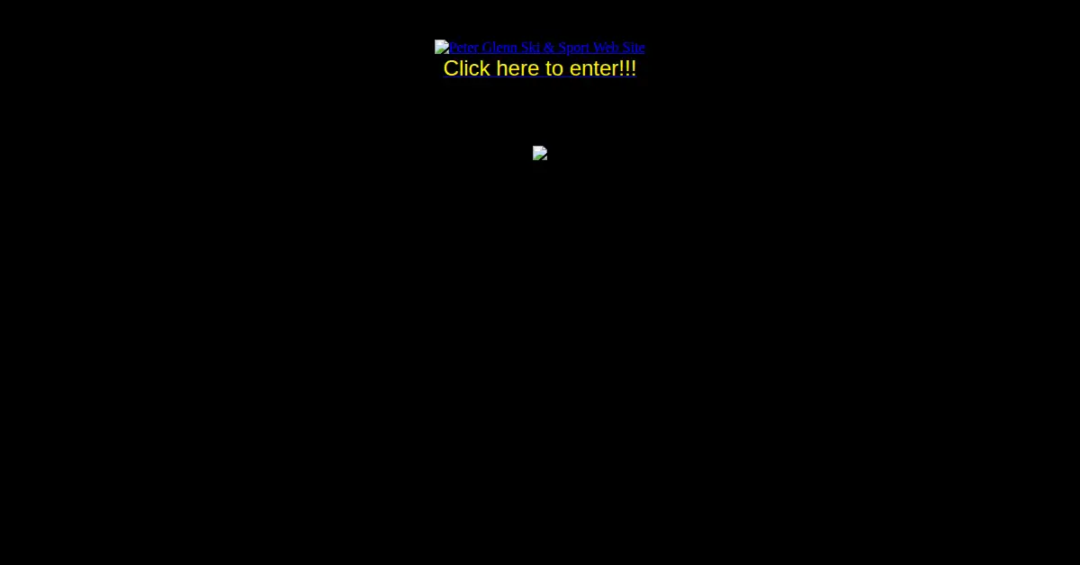 peterglenn.com as the Internet Archive first saved it, 5 Dec 1998