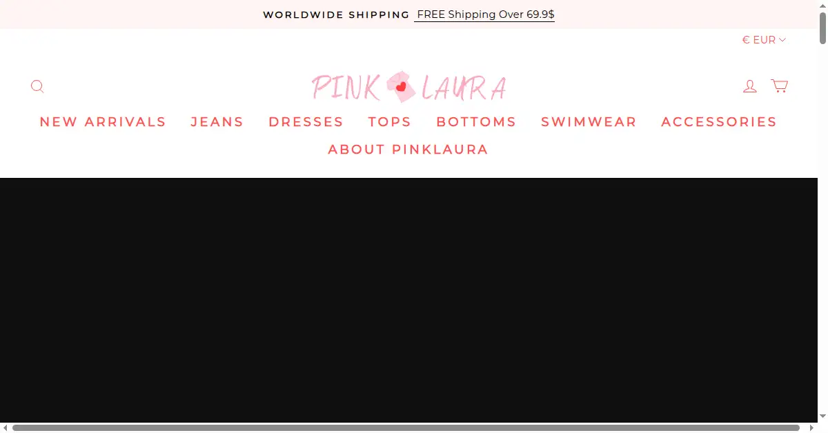 pinklaura.com as the Internet Archive first saved it, 2 Aug 2022