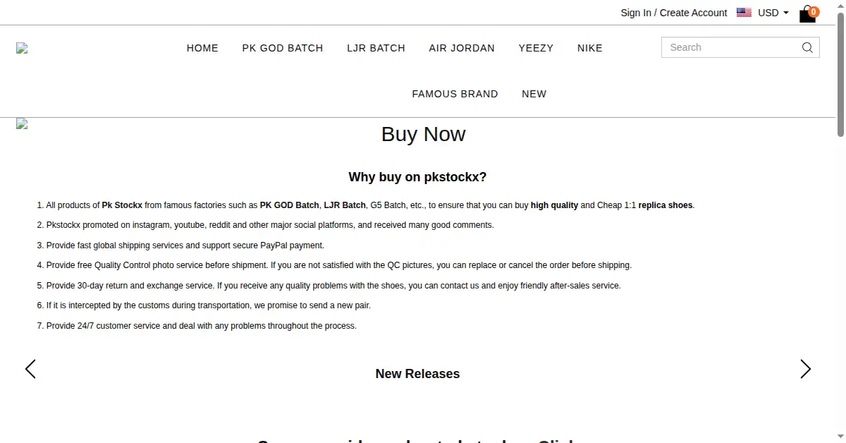 pkstockx.com as the Internet Archive first saved it, 24 Aug 2021