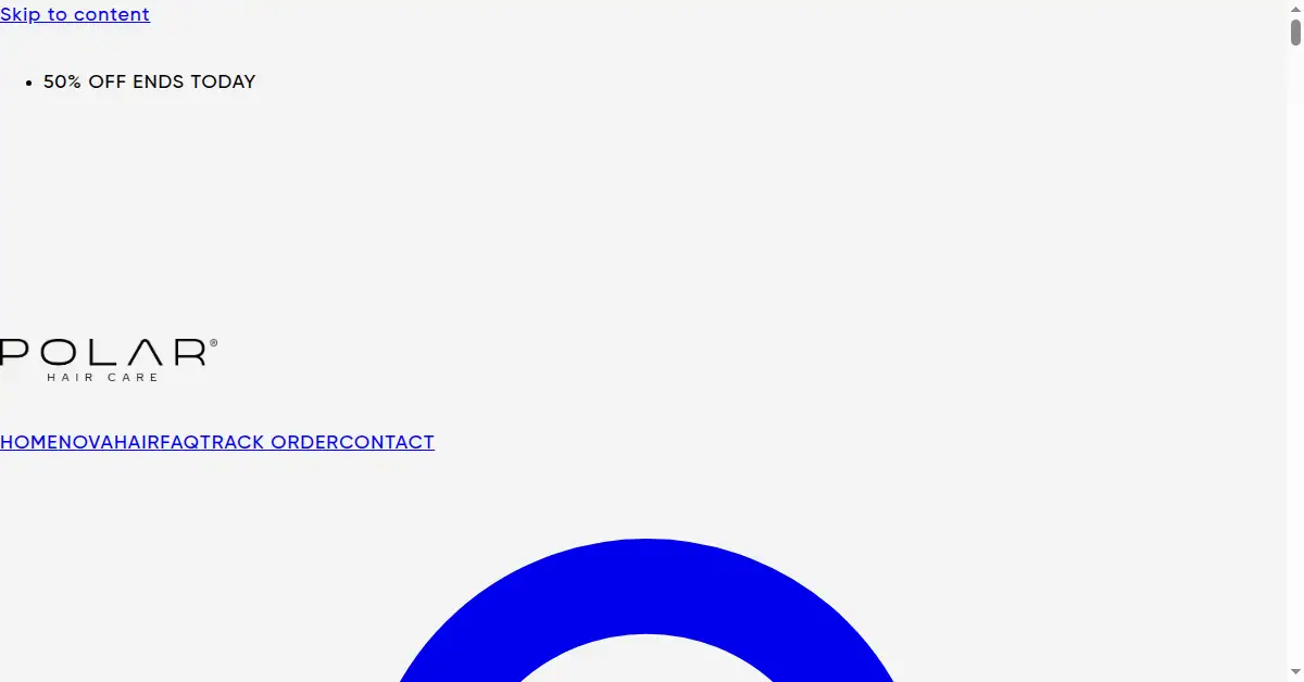 polarhaircare.com as the Internet Archive first saved it, 2 Oct 2024