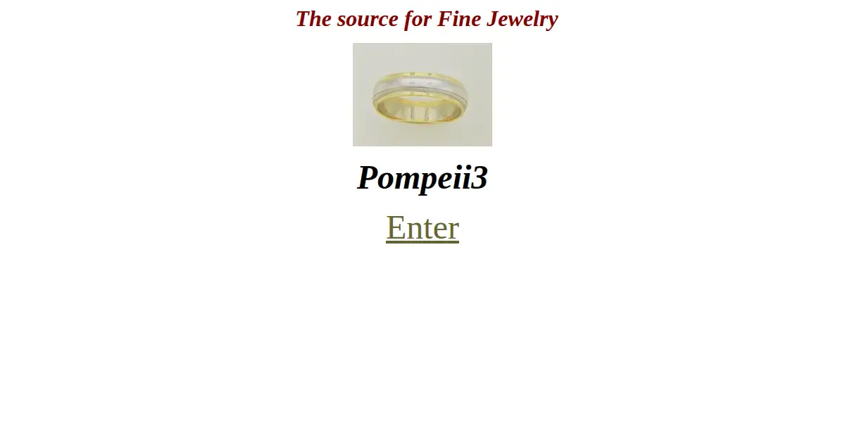 pompeii3.com as the Internet Archive first saved it, 19 Jul 2001
