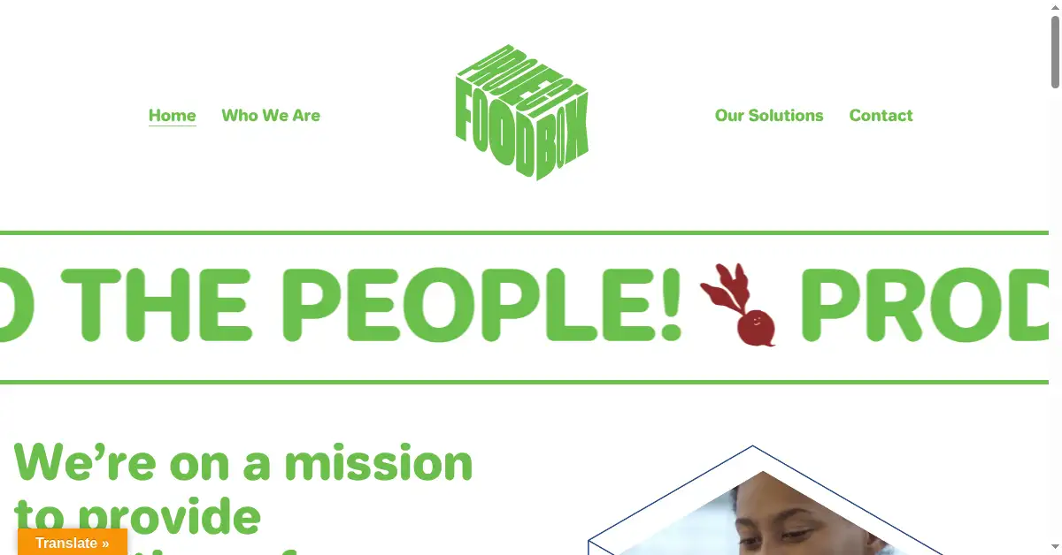 projectfoodbox.org as the Internet Archive first saved it, 3 Mar 2024