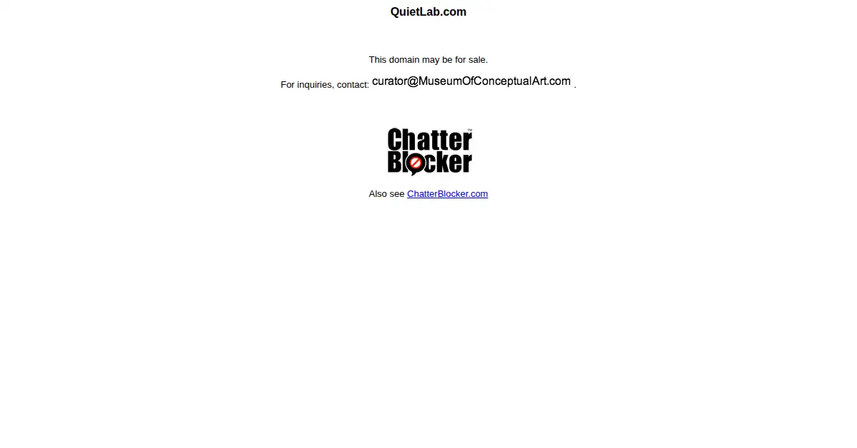 quietlab.com as the Internet Archive first saved it, 1 Feb 2011