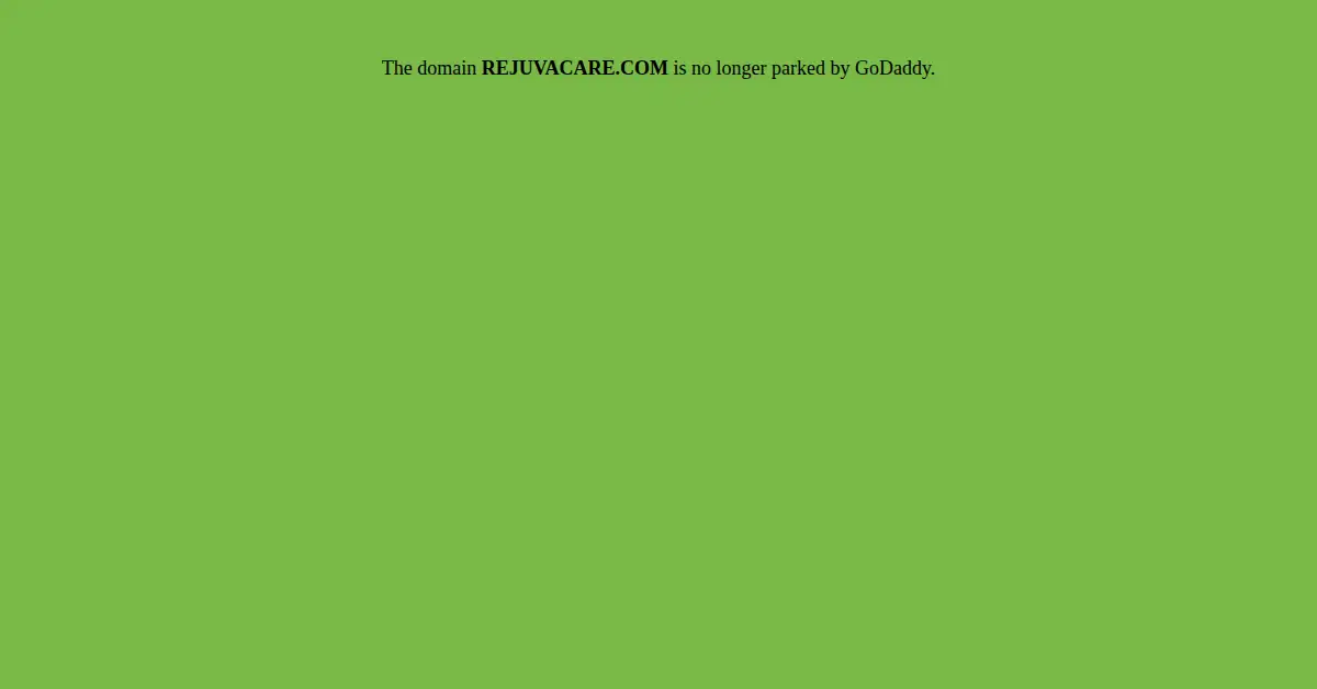 rejuvacare.com as the Internet Archive first saved it, 10 Jan 2016