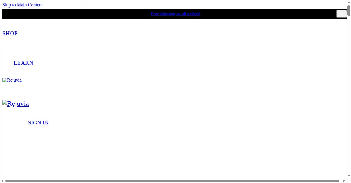 rejuvia.co as the Internet Archive first saved it, 15 Aug 2020