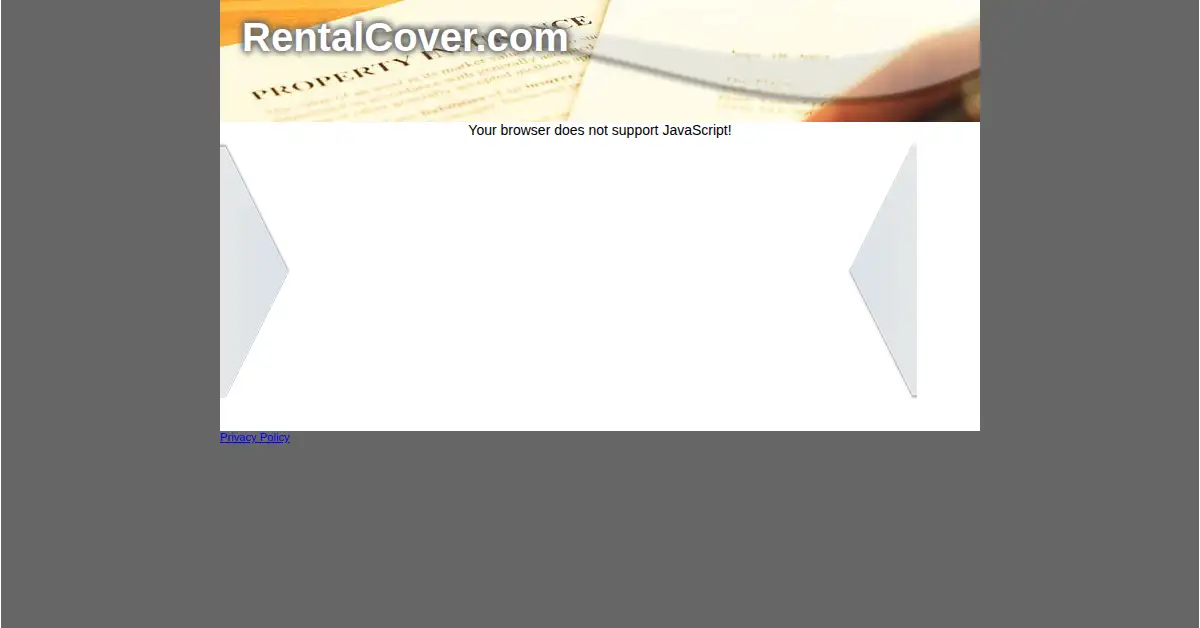 rentalcover.com as the Internet Archive first saved it, 1 May 2013