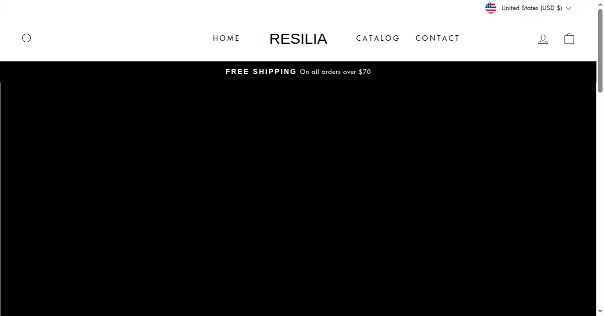 resilia.shop as the Internet Archive first saved it, 31 Aug 2024