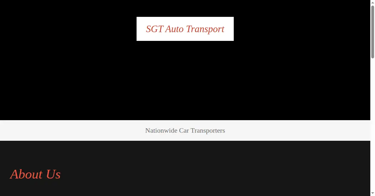 sgtautotransport.com as the Internet Archive first saved it, 23 Aug 2018
