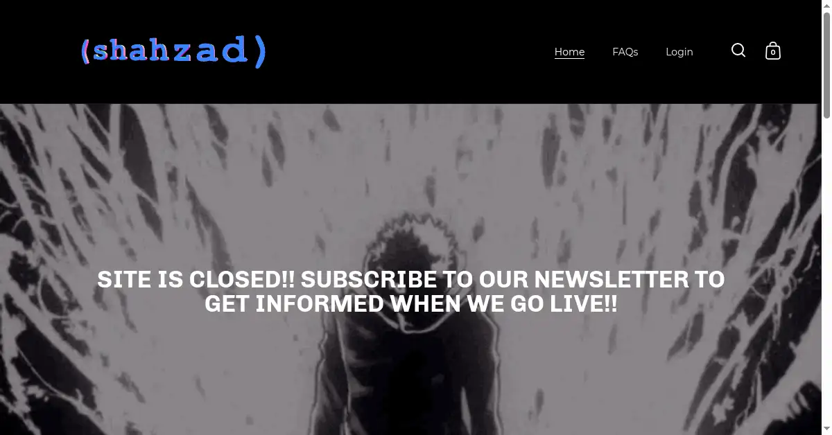 shahzadclothing.com as the Internet Archive first saved it, 6 Jun 2023