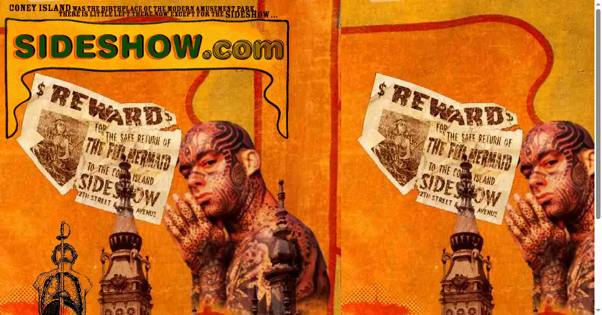 sideshow.com as the Internet Archive first saved it, 1 Mar 2000