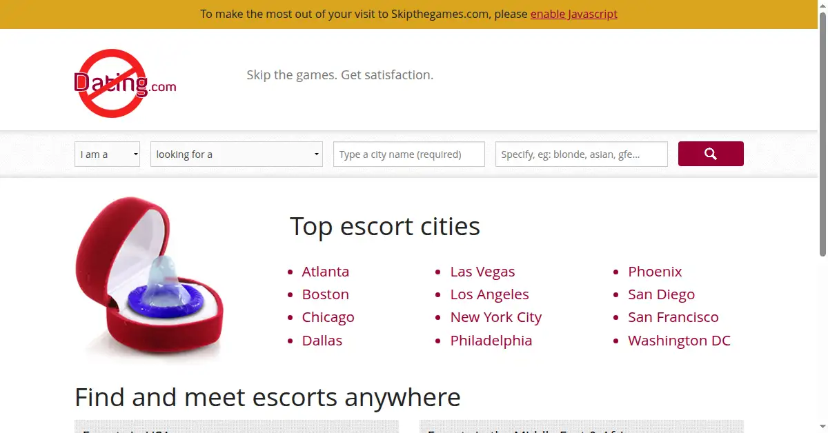 skipthegames.com as the Internet Archive first saved it, 28 Sep 2014