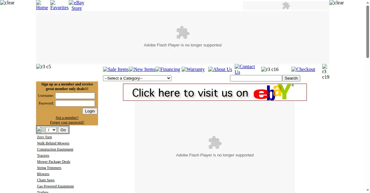 sleequipment.com as the Internet Archive first saved it, 21 May 2008