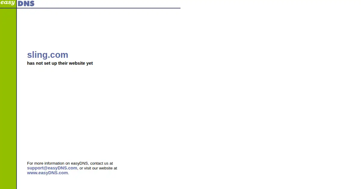 sling.com as the Internet Archive first saved it, 28 Nov 1999