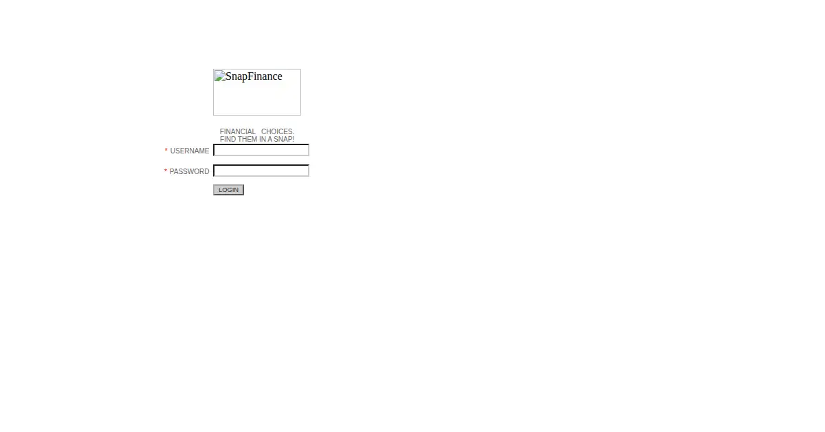 snapfinance.com as the Internet Archive first saved it, 20 Sep 2003