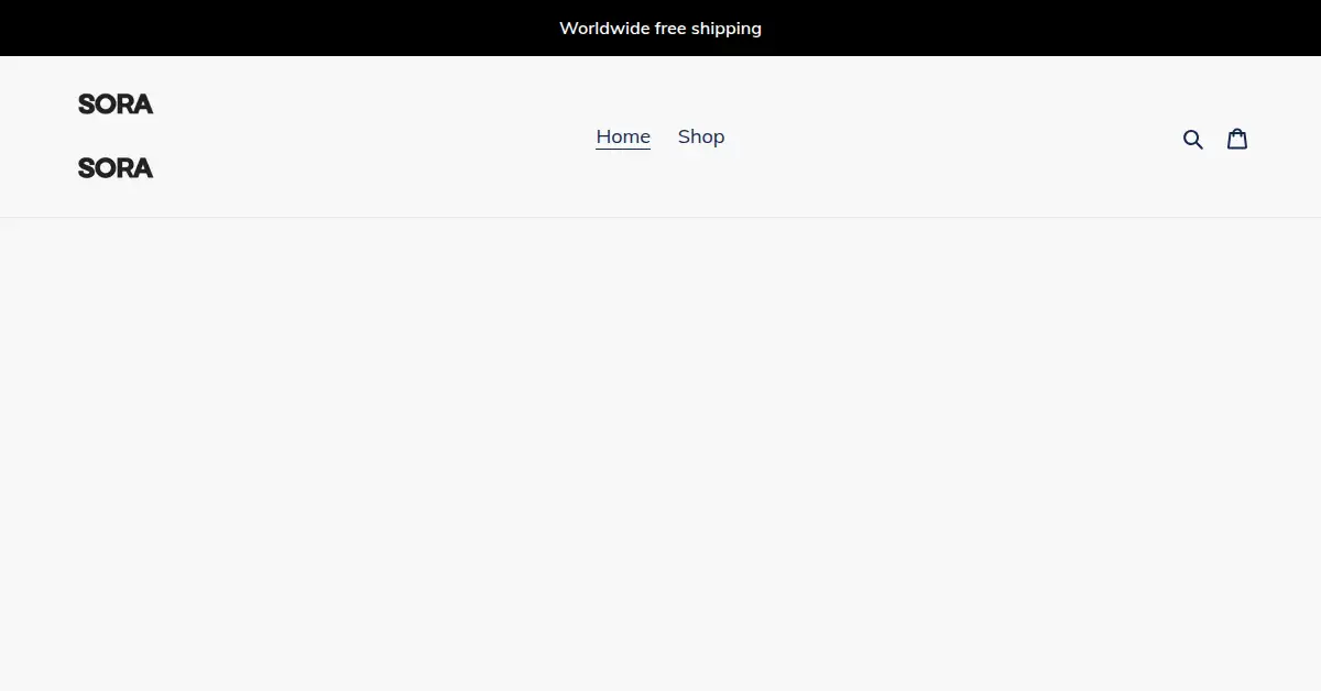 soraclothing.ca as the Internet Archive first saved it, 22 May 2021