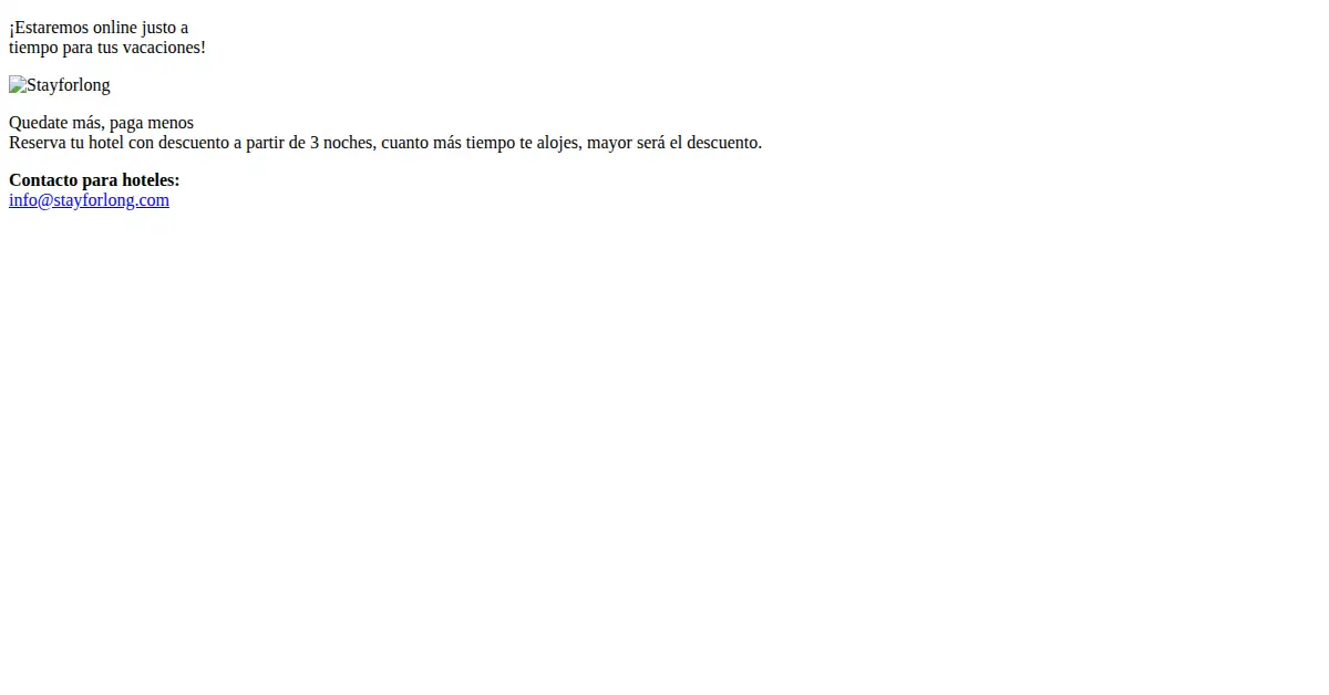 stayforlong.com as the Internet Archive first saved it, 24 Jan 2015