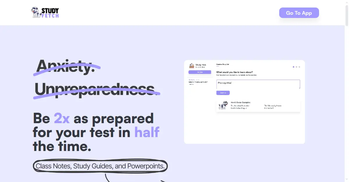 studyfetch.com as the Internet Archive first saved it, 14 Feb 2023