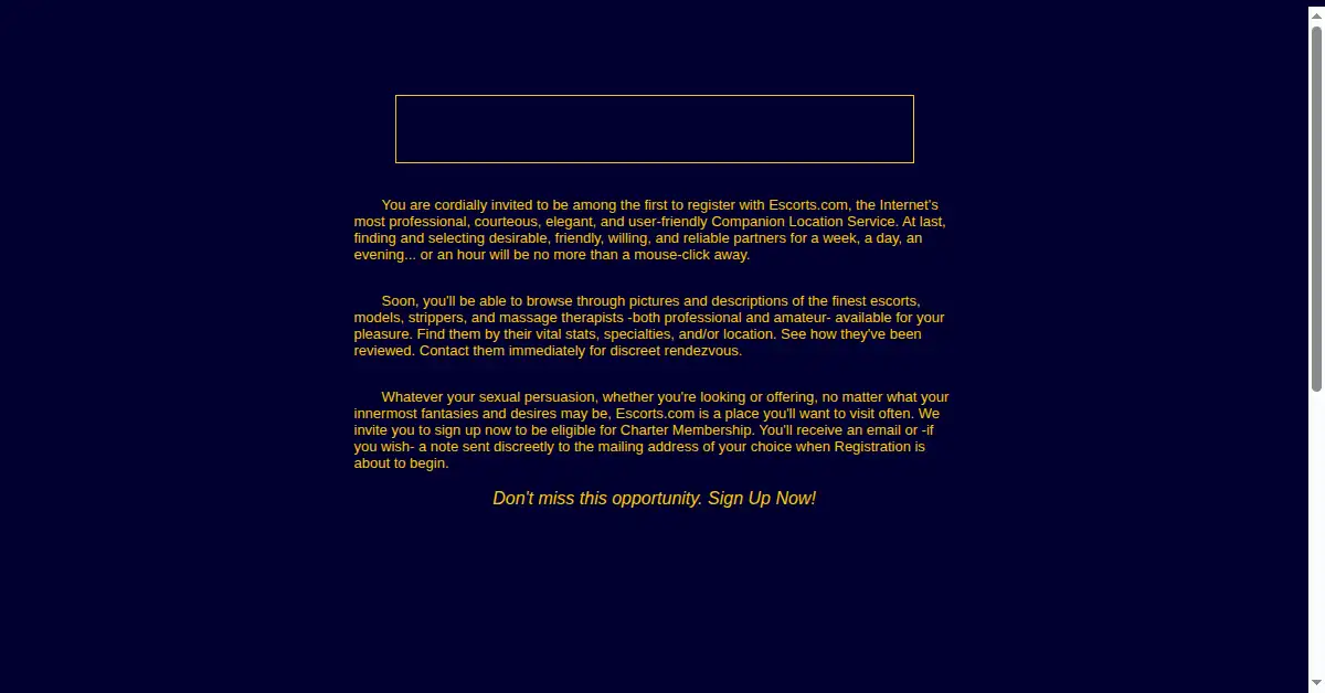 sugardaddy.com as the Internet Archive first saved it, 9 Nov 2000