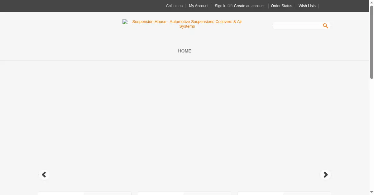 suspensionhouse.com as the Internet Archive first saved it, 27 Jul 2015