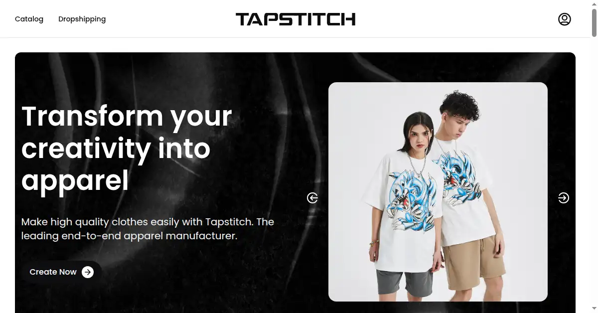 tapstitch.com as the Internet Archive first saved it, 13 Apr 2024