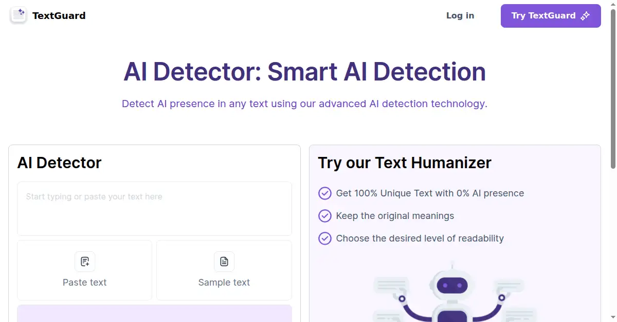 textguard.ai as the Internet Archive first saved it, 15 Aug 2024