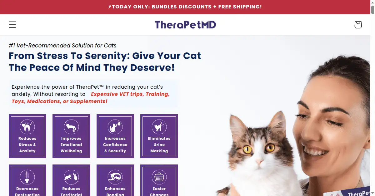 therapetmd.com as the Internet Archive first saved it, 23 Jul 2023