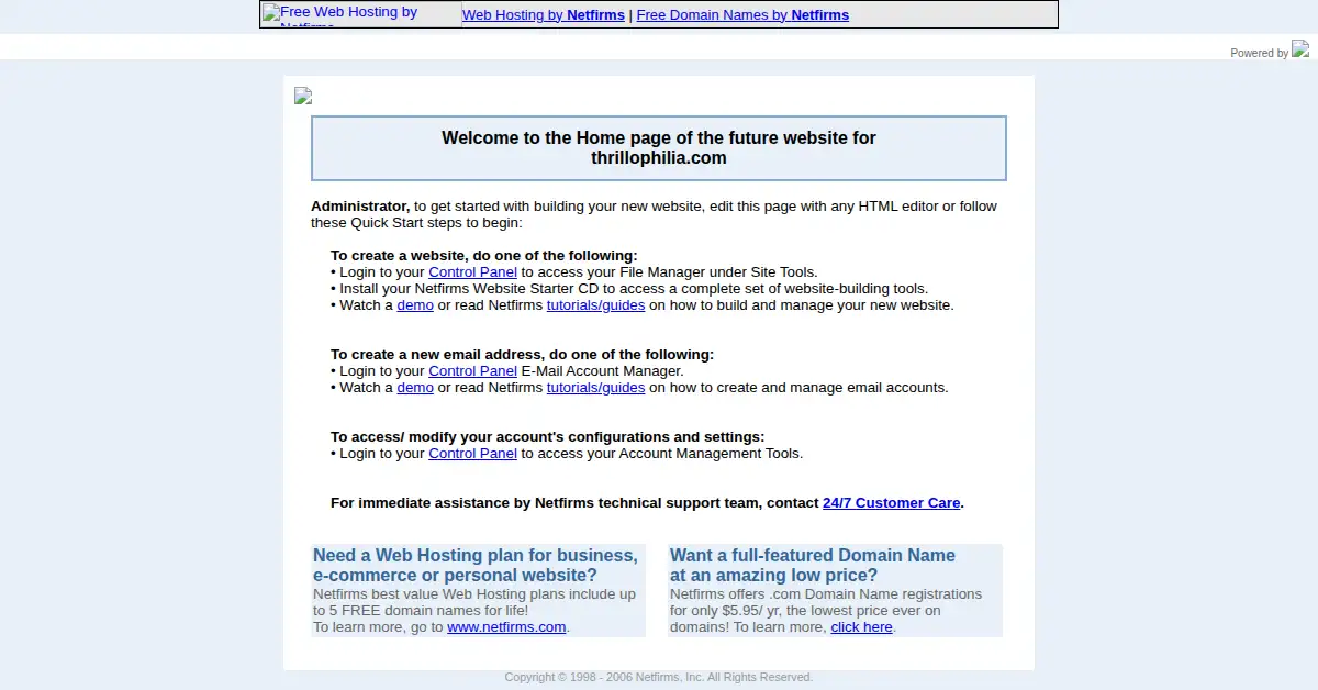 thrillophilia.com as the Internet Archive first saved it, 16 Feb 2009