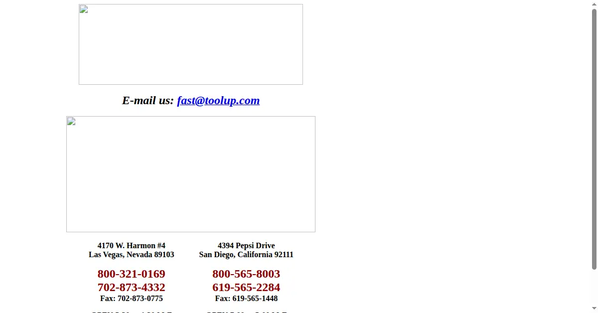 toolup.com as the Internet Archive first saved it, 19 Jan 1998