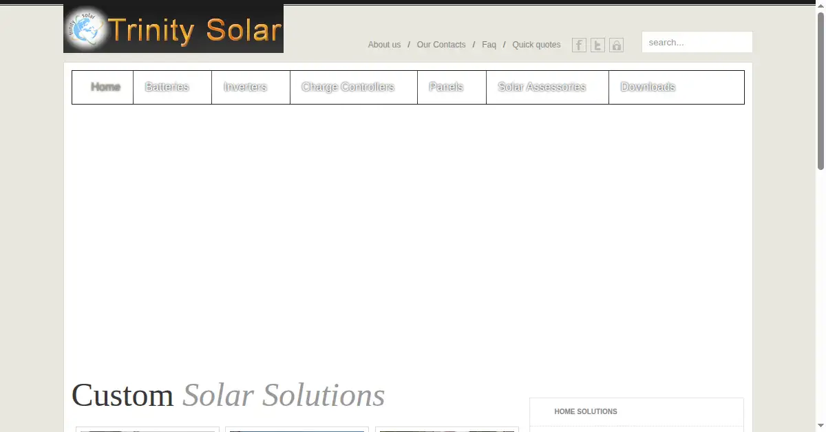 trinitysolar.com as the Internet Archive first saved it, 11 Nov 2012
