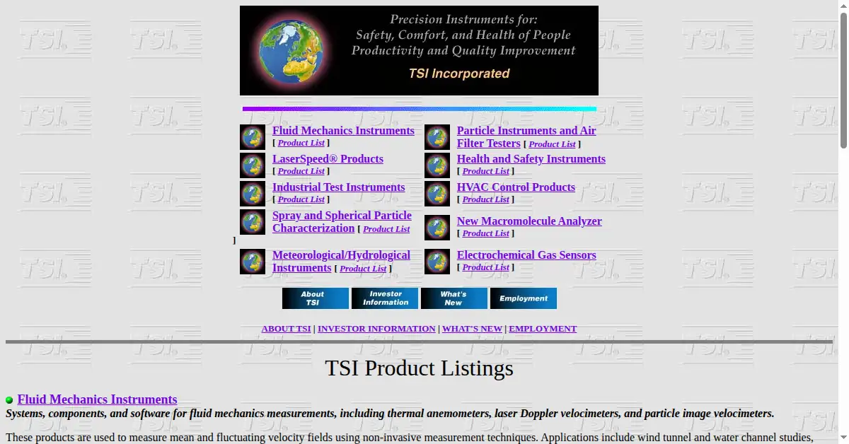 tsi.com as the Internet Archive first saved it, 30 Dec 1996