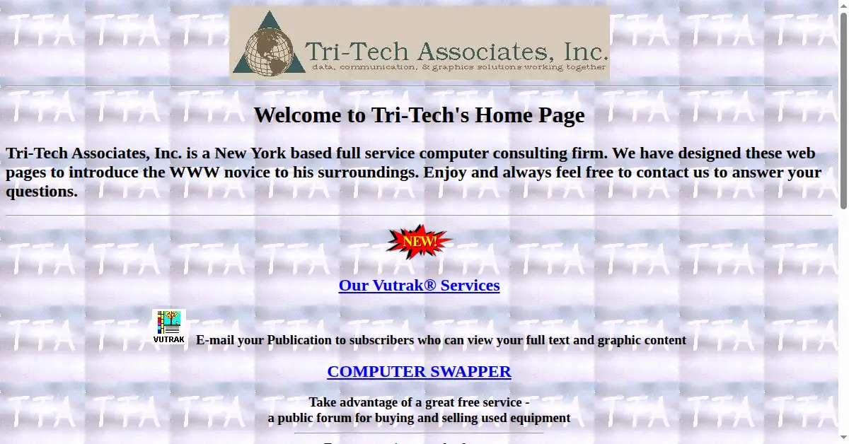 ttec.com as the Internet Archive first saved it, 4 Dec 1996