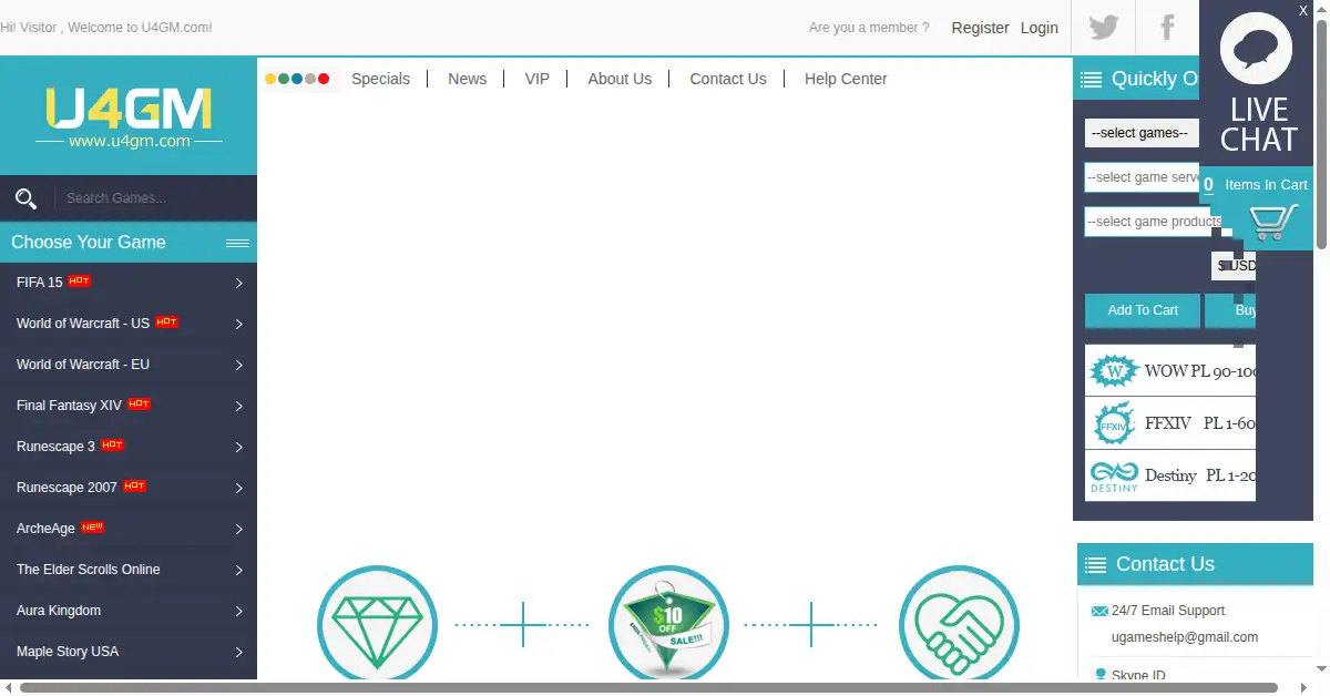 u4gm.com as the Internet Archive first saved it, 2 Dec 2014
