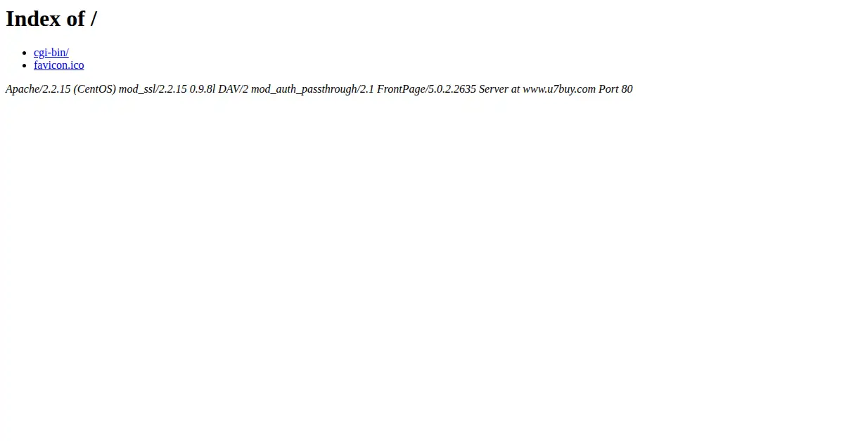 u7buy.com as the Internet Archive first saved it, 25 Jun 2010